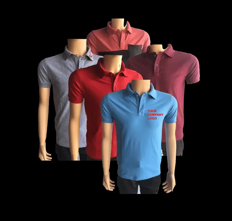 Polo T-shirt washed cotton 